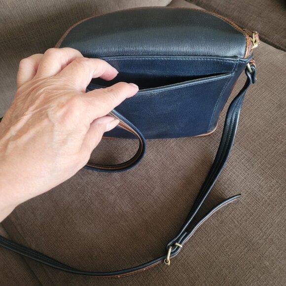 Vintage Liz Claiborne Navy Crossbody Bag Purse - Picture 5 of 9